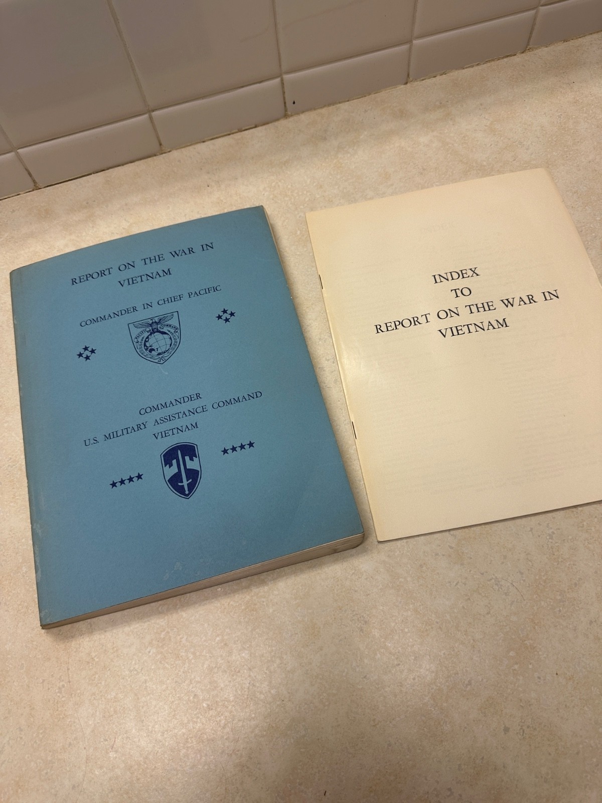 Admiral Sharp / General Westmoreland Report on the war in Vietnam W/Index
