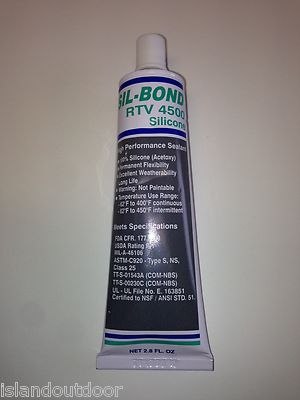Sil-Bond Pool Pump Clear RTV adhesive sealant leak stop High temp outdoor pipe