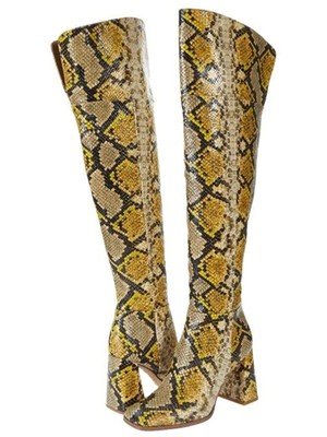 

CIRCUS By Sam Edelman Женские желтые расклешенные ботинки с логотипом Circus Pamela, Желтый, H4269S3