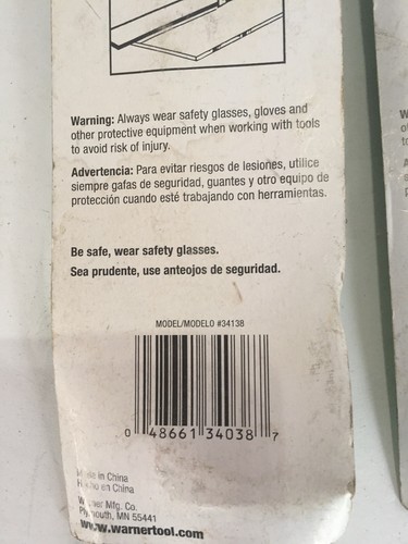 Warner 017882 Glass Cutter With Carbide Wheel 3 Packs