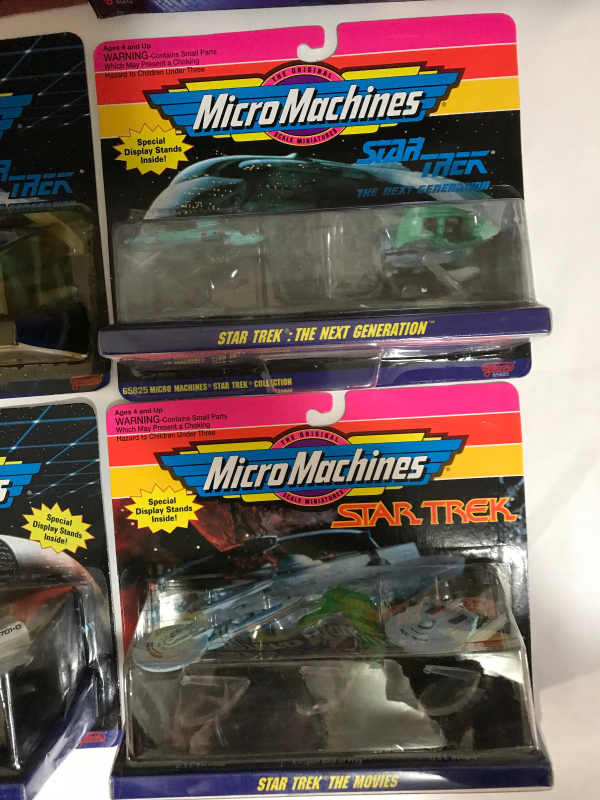 4 Star Trek Galoob Micro Machines Next Generation/Movies