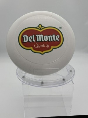 Vintage Del Monte Quality Logo Promotional Flying Disc Frisbee White 9