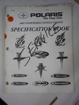 POLARIS  2002サービスマニュアル POLARIS 2002 INFIELD UPDATE SPECIFICATION BOOK SHOP MANUAL