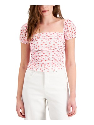 

Женский белый топ с квадратным вырезом и рукавами-крылышками BAR III