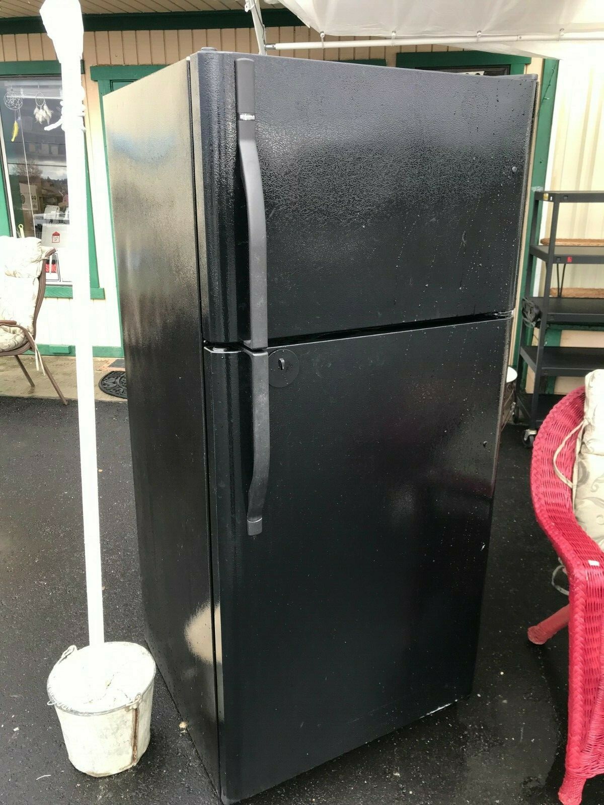 Kenmore 253.77879502 Black Refrigerator W/ Manual Superb Condition