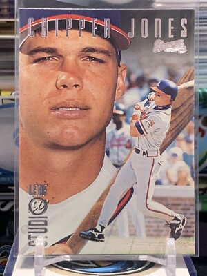 1996 Leaf Studio - #72 Chipper Jones Atlanta Braves Superstar JH XXtu