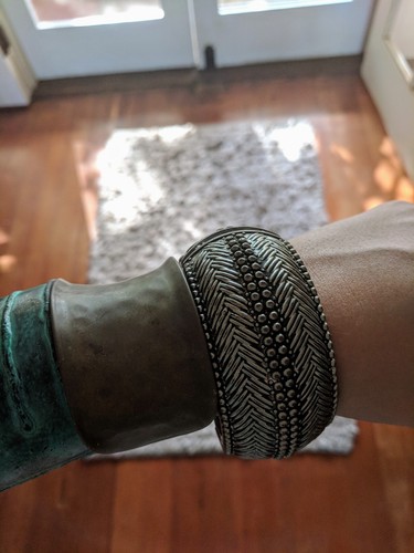 Lot of 3 vintage bangle cuff bracelets