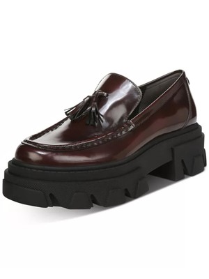 

SAM EDELMAN Женские темно-бордовые кожаные лоферы без шнуровки Dandrea на платформе 1-1/2 дюйма 8 м, Maroon, H7092L1
