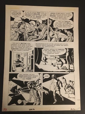 EERIE #46 PLANET OF THE WEREWOLVES ORIGINAL ARTWORK BY REED CRANDALL COMP.9 PGS