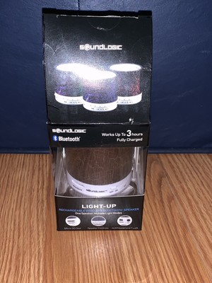 soundlogic light up rechargeable bluetooth speaker
