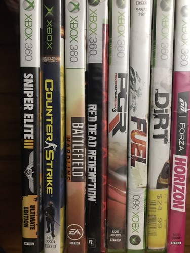 Microsoft Xbox 360 S 320GB Console Halo 4 Edition w/ 9 Games & 2 Controllers