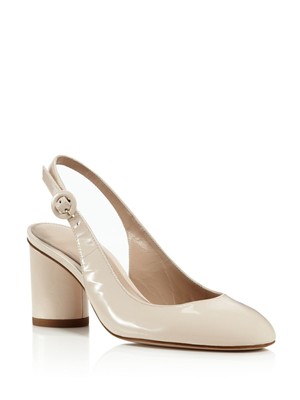 

STUART WEITZMAN Женские блестящие бежевые кожаные туфли Coretta с миндалевидным носком, 10 м, Бежевый, CORETTA