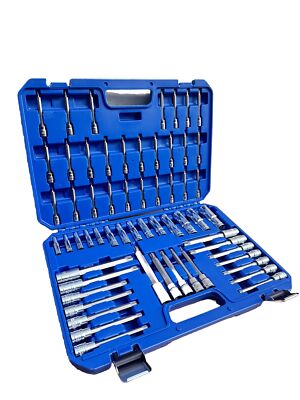 60pcs Master Deep Long Star Plus Socket Bit E-Torx External Torx Set Tamperproof