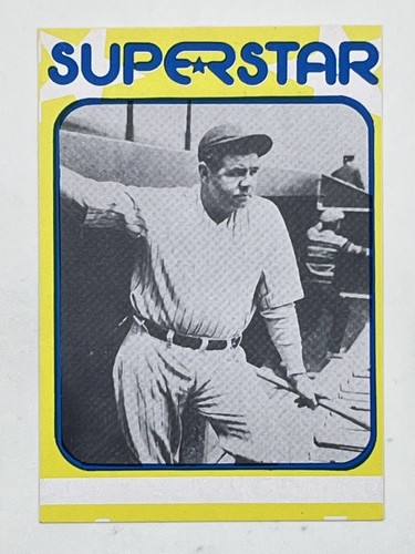 Babe Ruth 1980 TCMA Superstars #1 Sports MLB HOF Yankees