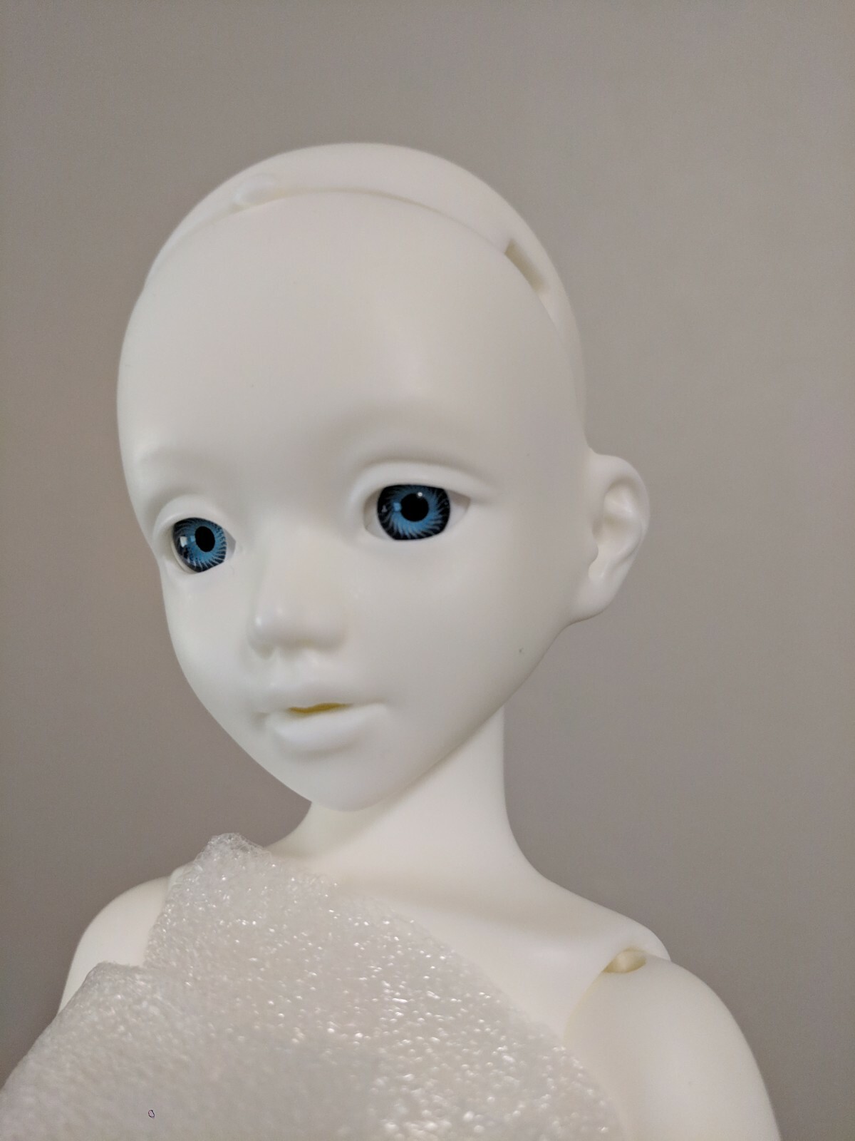 Recast Unoa Lusis MSD BJD white skin with extra face, eyes, heel parts, torso