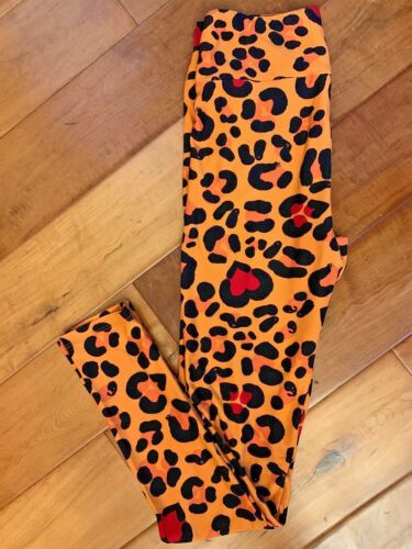  Lularoe Cheetah Leggings Adorable New Size OS 