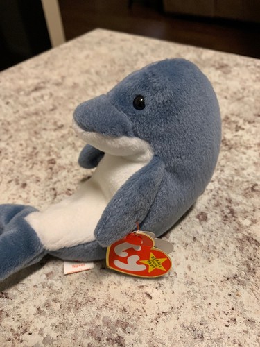 Ty Beanie Babies Echo The Dolphin With Waves The Orca Tags Rare Error