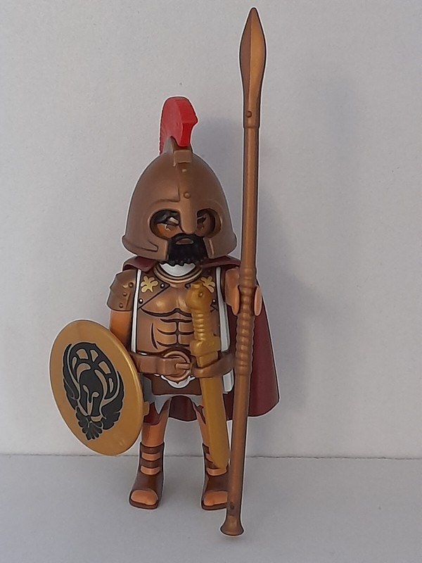 Playmobil Soldat Spartiate Pour Grec History Collector  LÃ©Onidas Custom Dieux