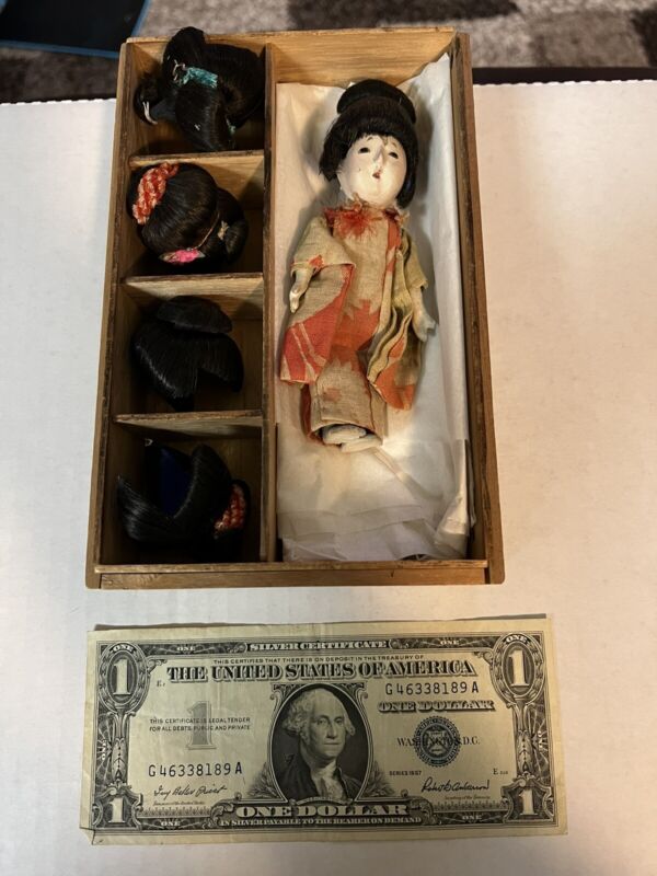 antique japanese wig doll 1922 customs form