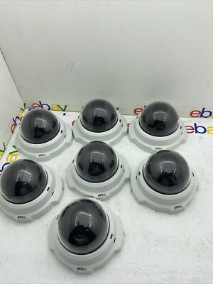 AXIS M3203 Fixed Dome Network Camera Part# 0336-001-02 - White 7 Pics Lot