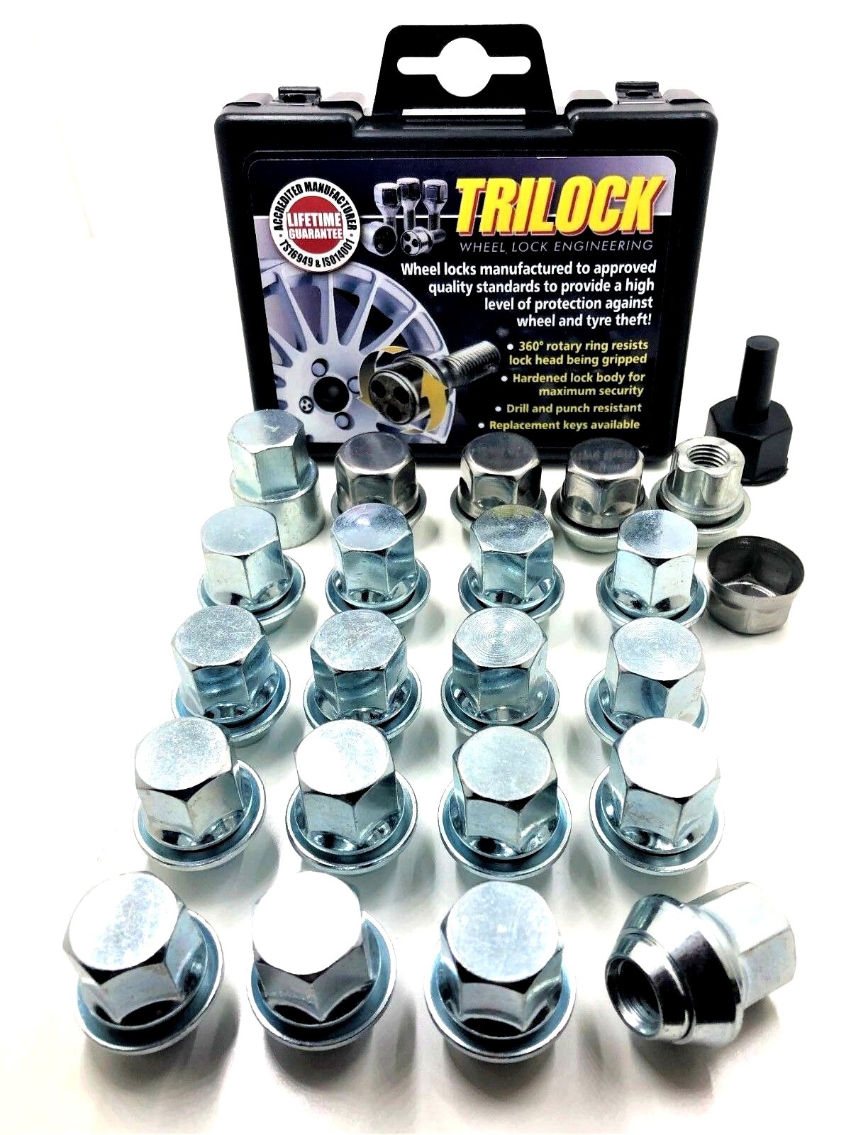 AUTOPTIM M12x1,5 Radmuttern Set - Chrom Radmuttern Für Ford, Chevy & Mazda Modelle