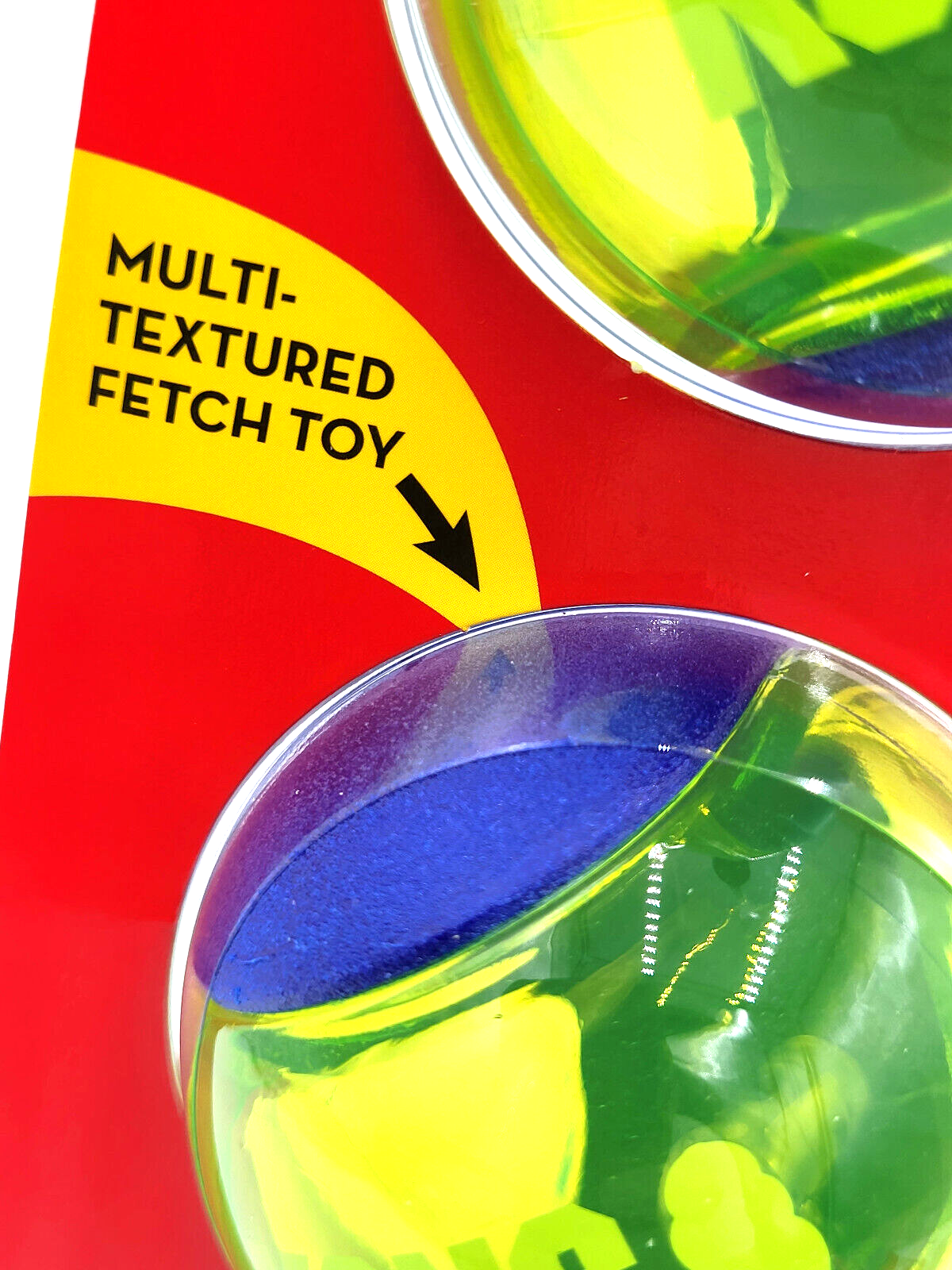 KONG Squeezz Action Ball Medium Blue 3 Pack Squeaky Dog Fetch Toy 