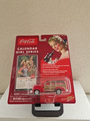 Johnny White Lightning Coca Cola Calendar Girl 41 Chevy Special Deluxe Wagon C95