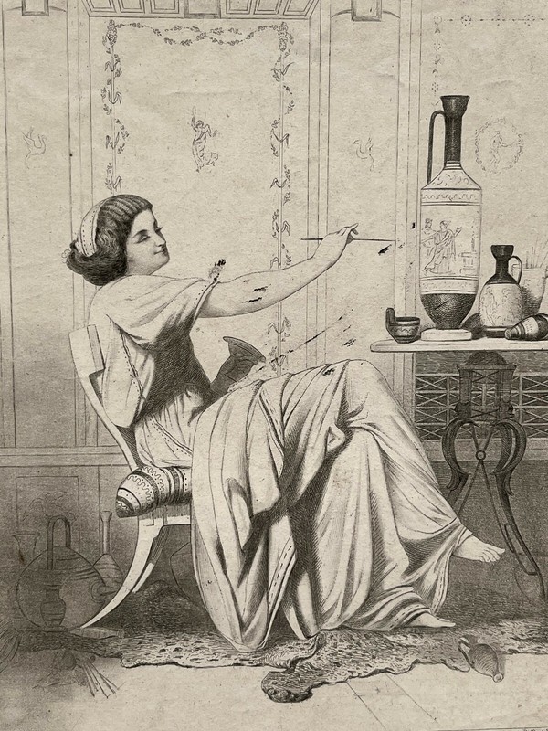 Vases Grecs Grece Gravure Riffaut Isambert XixÂ°