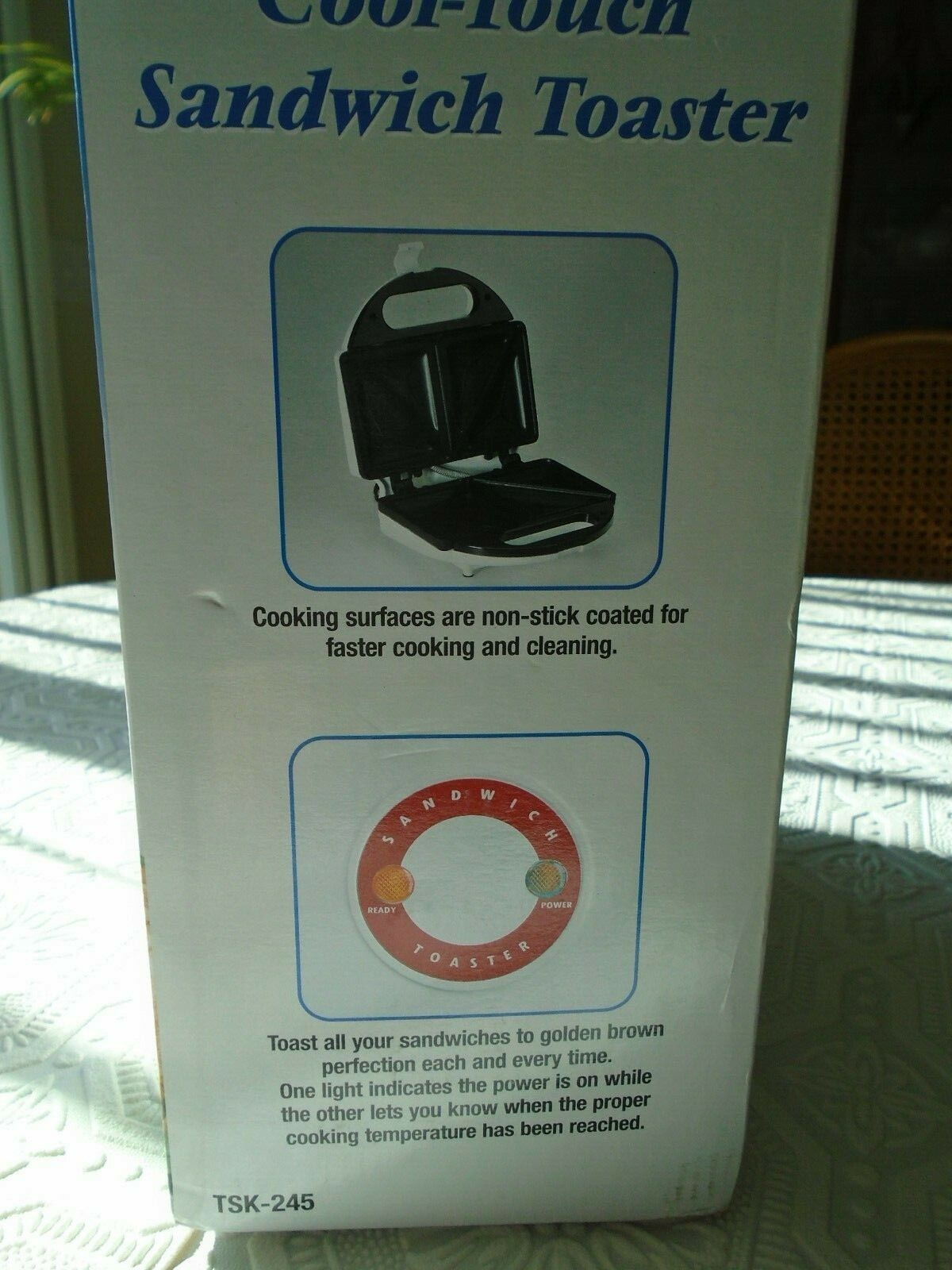 Cool Touch Sandwich Toaster  White