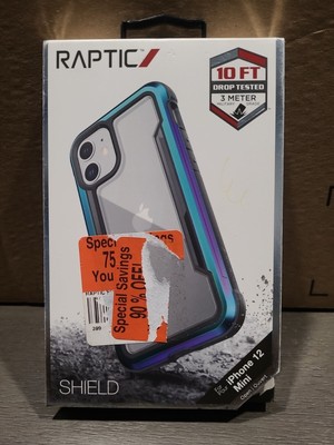 Raptic Shield Tough Rugged Rear Case iPhone 12 Mini Interior Air Pockets Absorb.