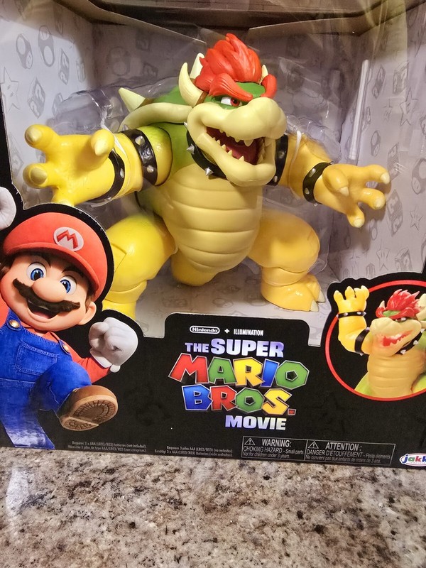 2023 Bowser Super Mario Bros Movie Premium 7” Fire Breathing