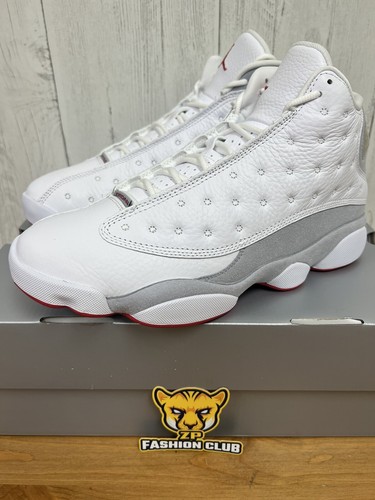 Air Jordan 13 ホワイト/グレー Nike Air Jordan Retro 13 WOLF GREY 2023 White True Red