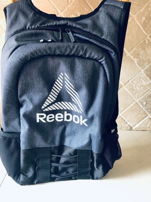 Reebok Basecamp Backpack in Dark blue water res hydration storage reflective