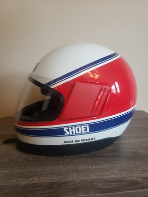ビンテージ 1984 Shoei Z-100 レッド ホワイト ブルー バイク