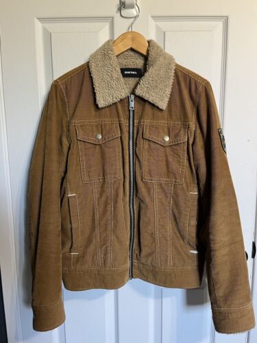 ジャケット・アウター 00s Diesel CORDUROY TRANSITIONAL COAT diesel corduroy jacket - Sherpa Lining - Size Medium | eBay