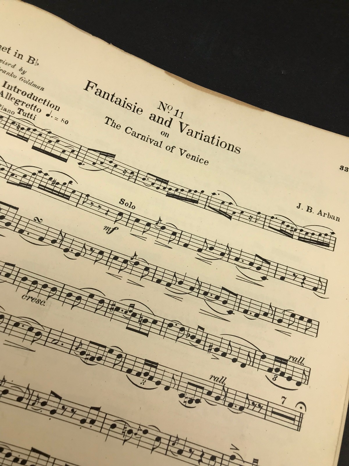 1939 CARL FISCHER. ARBAN'S Complete Conservatory Method For Trumpet & Cornet