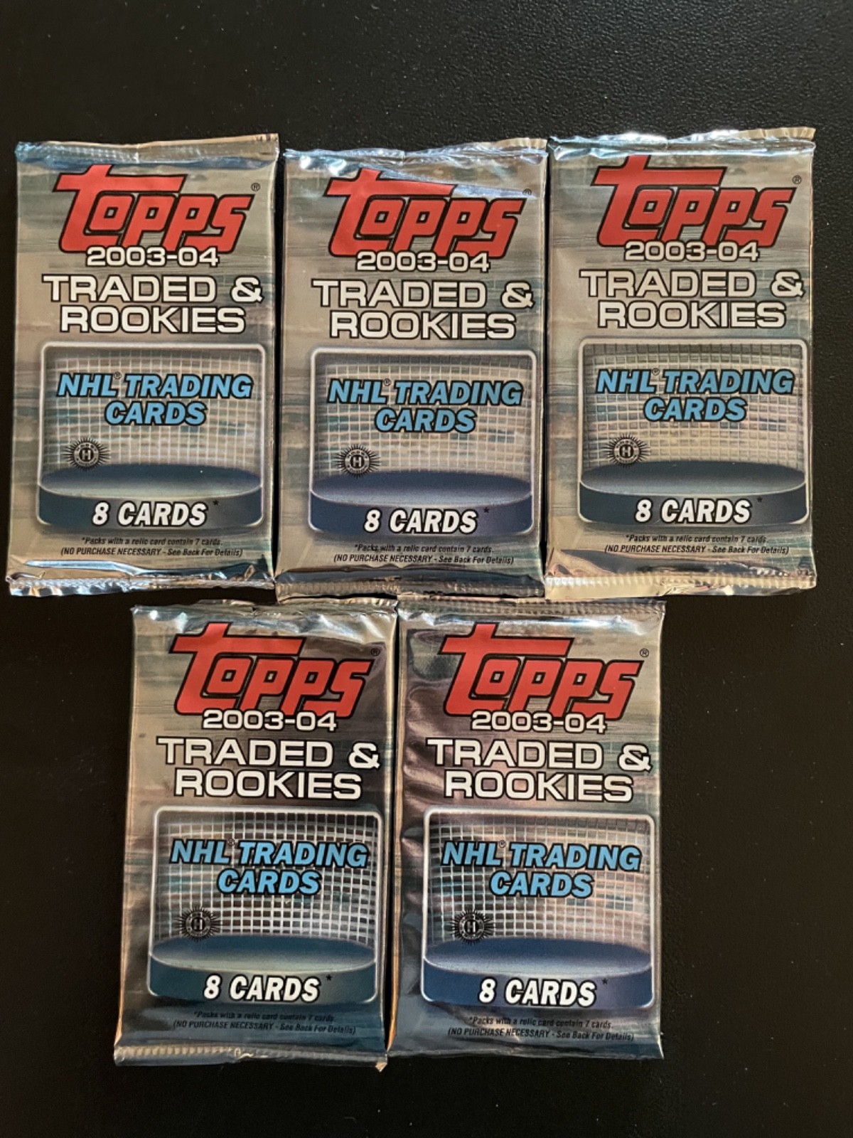 2003 Topps Traded & Rookies Ice Hockey 8 Cards Per Pack Lot Of 5 #64