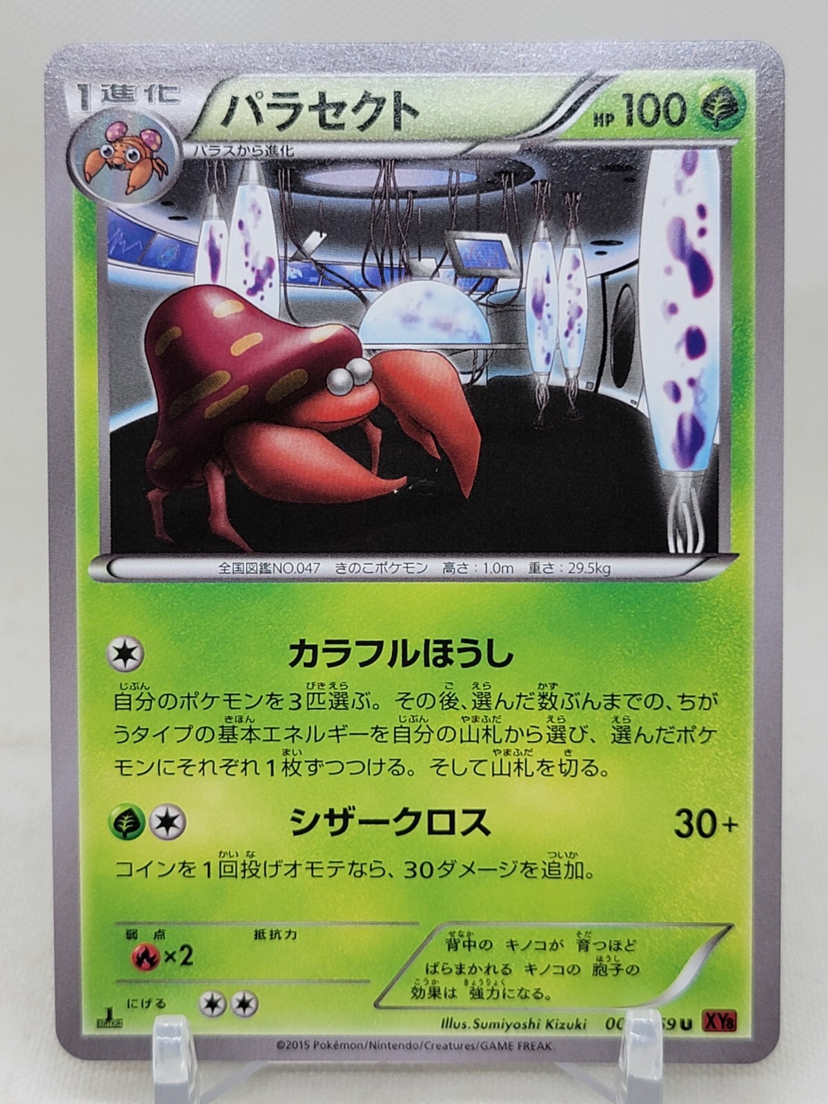 ポケットモンスターY＋US Parasect 2/59 1st ED XY8 Red Flash Japanese Pokemon Card | eBay