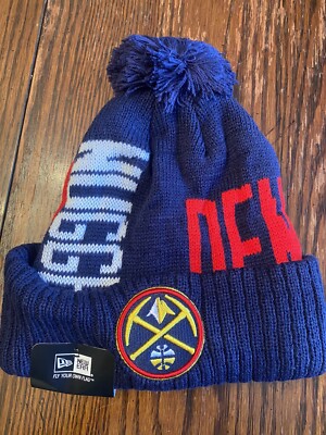 Denver Nuggets New Era Pom Knit Hat Cap Brand New