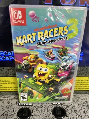 Nintendo Switch Nickelodeon Kart Racers 3 Slime Speedway BRAND NEW SEALED