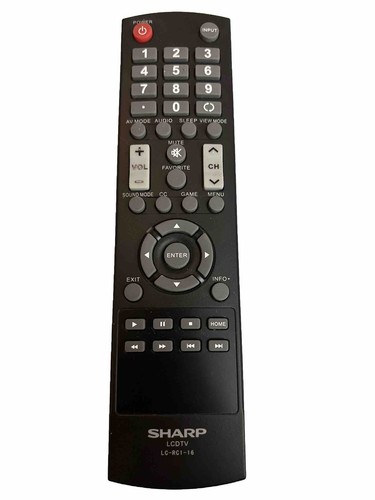 Original Sharp LC-RC1-16 Led Remote Control LC-40LB480 LC Original Sharp LC-RC1-16 Led Remote Control LC-40LB480 LC