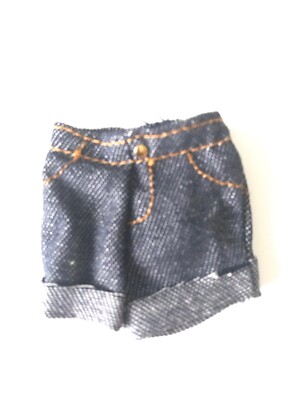 Creatable World Doll Fashions Clothes Dark Blue Denim Shorts