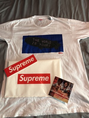 supreme the world is yours t shirt
