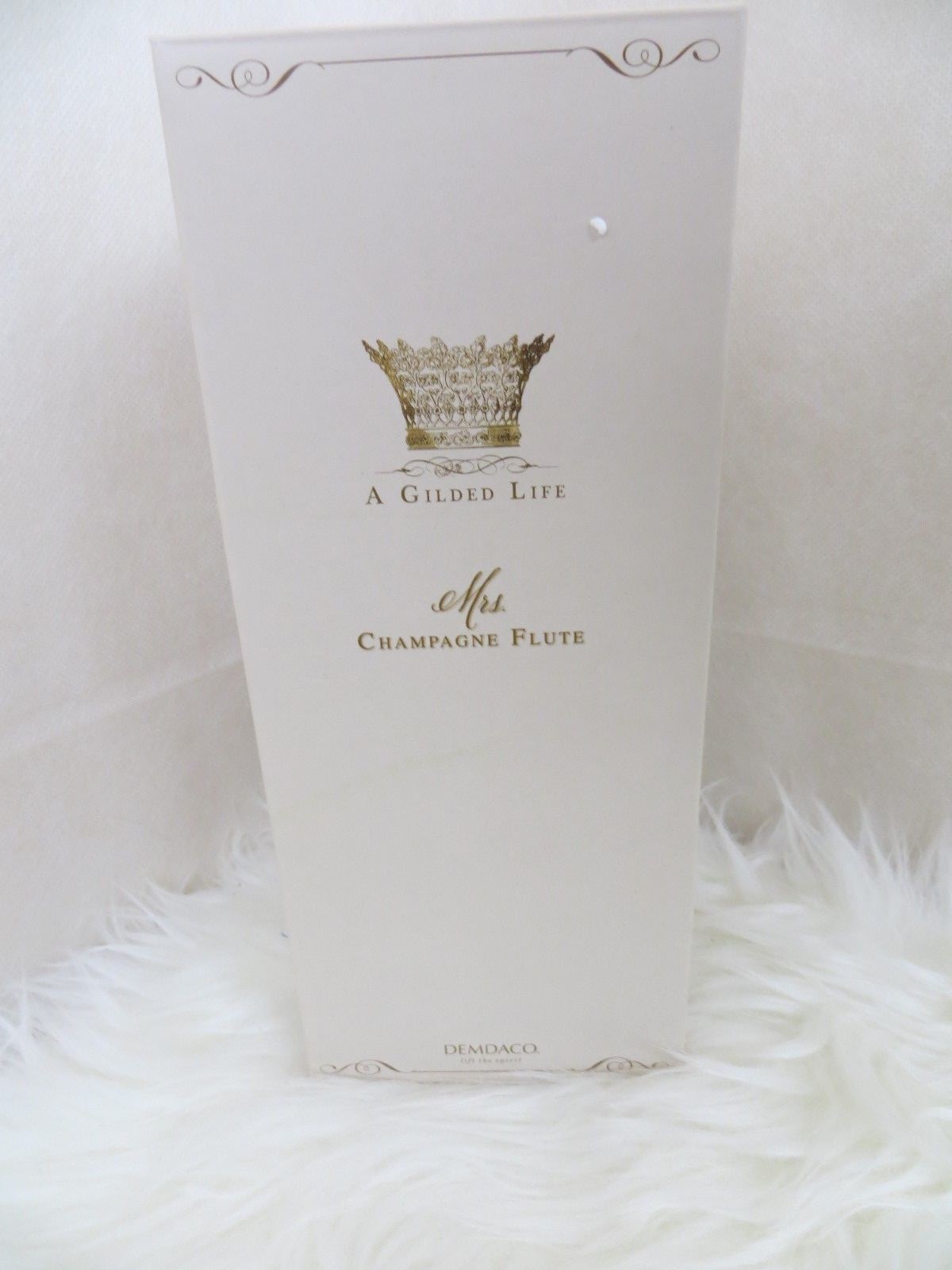 Mrs Champagne Flute Rhinestones Demdaco New Wedding Anniversary