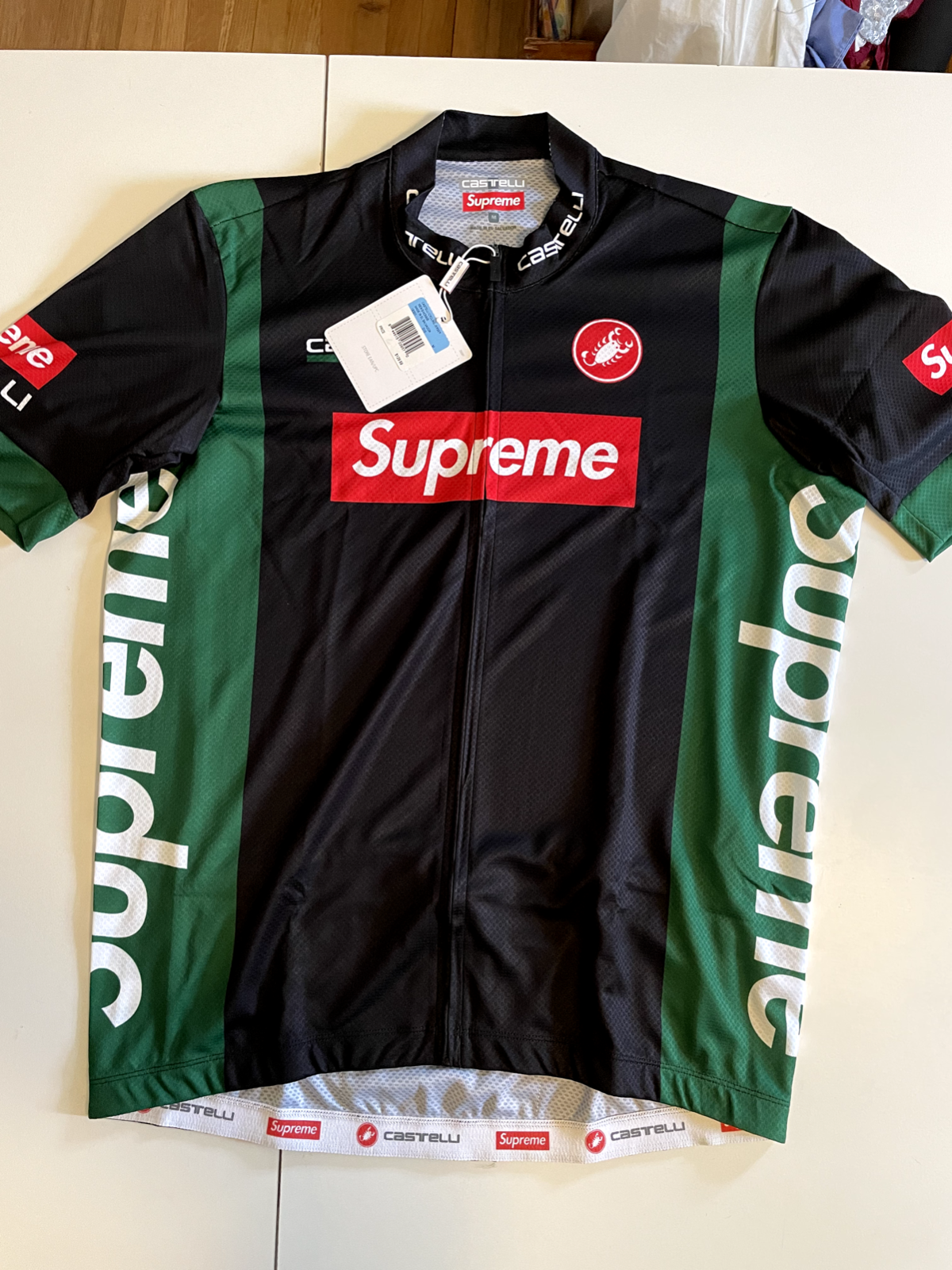 supreme Castelli Cycling Jersey 水色 Mサイズ