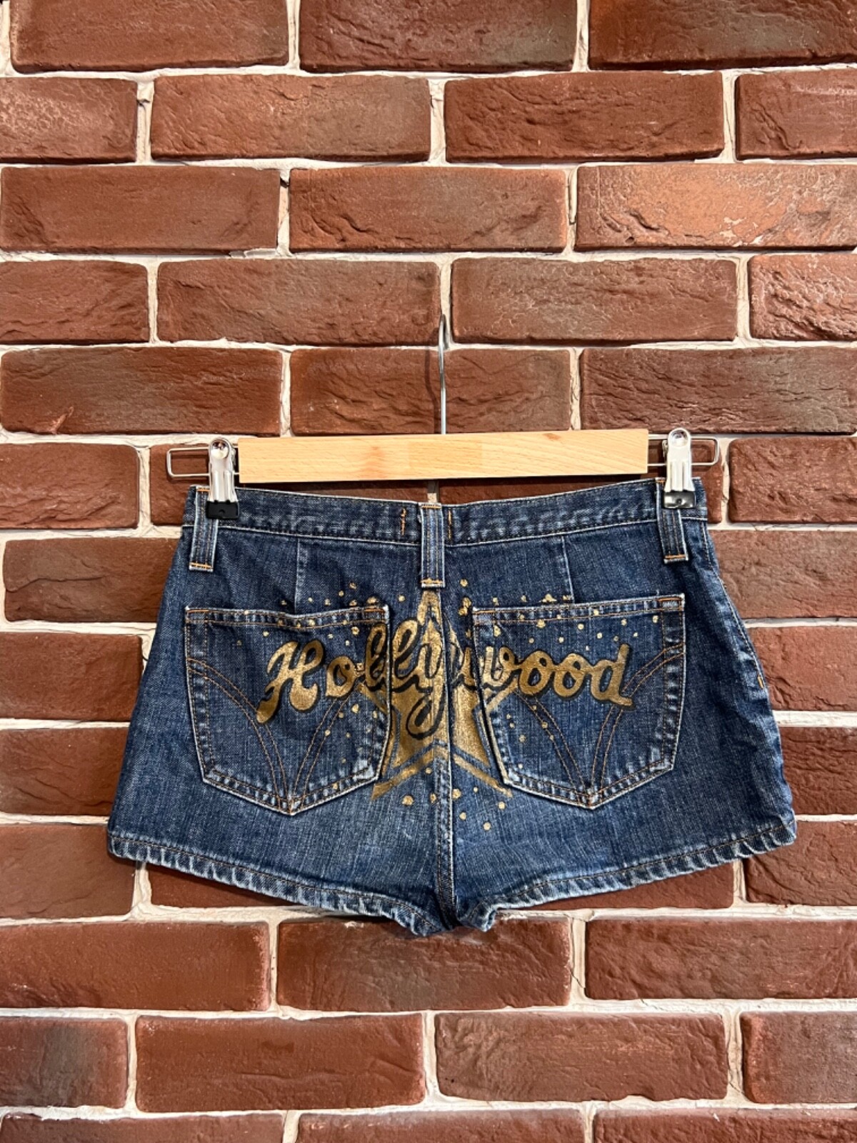 スカート DOLCE&GABBANA denim miniskirt 00s y2k Rare Vintage Dolce & Gabbana Y2K D&G Leather Label Blue
