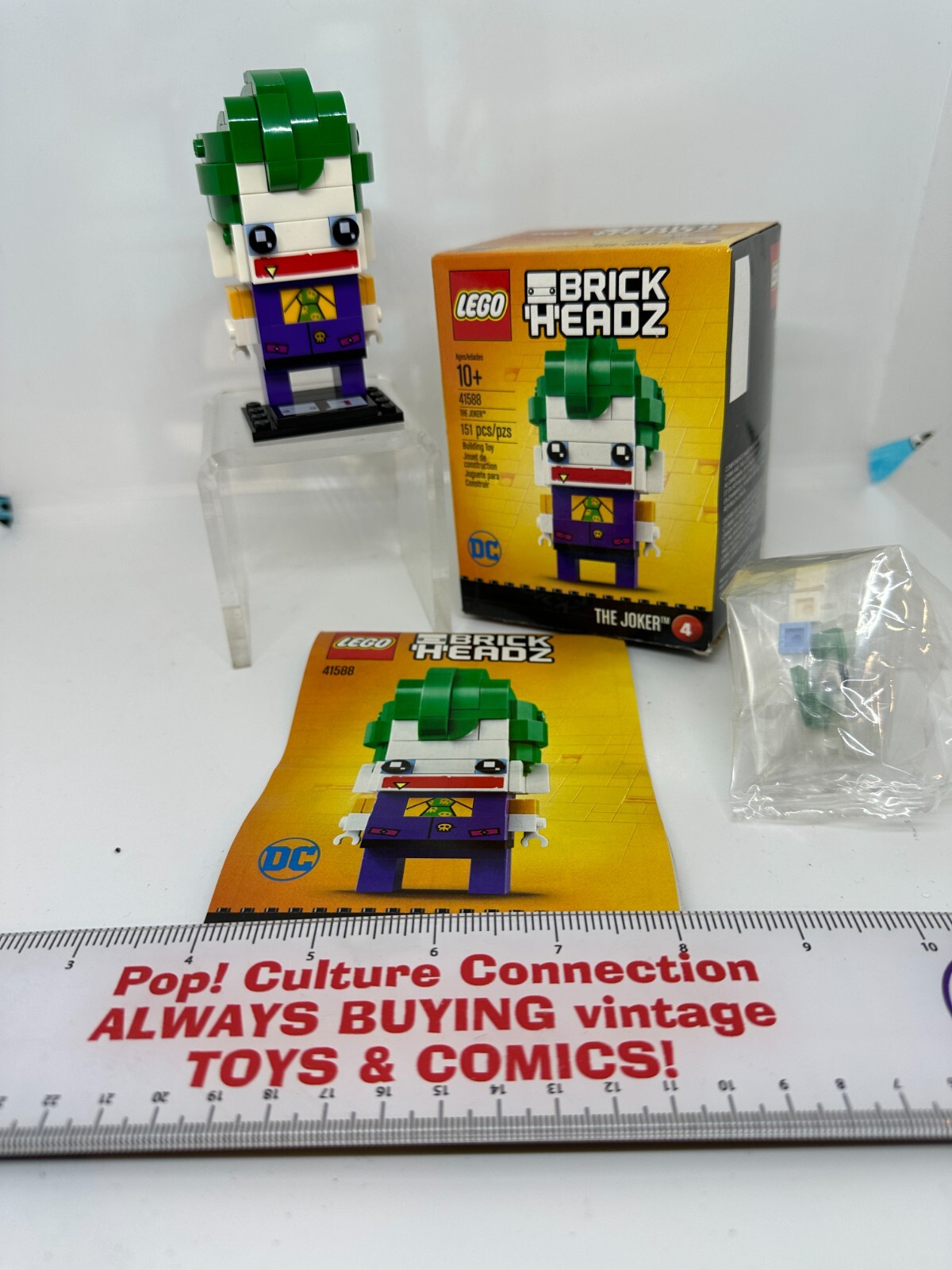 Lego DC Comics Brick Headz The Joker 41588 100% Complete In