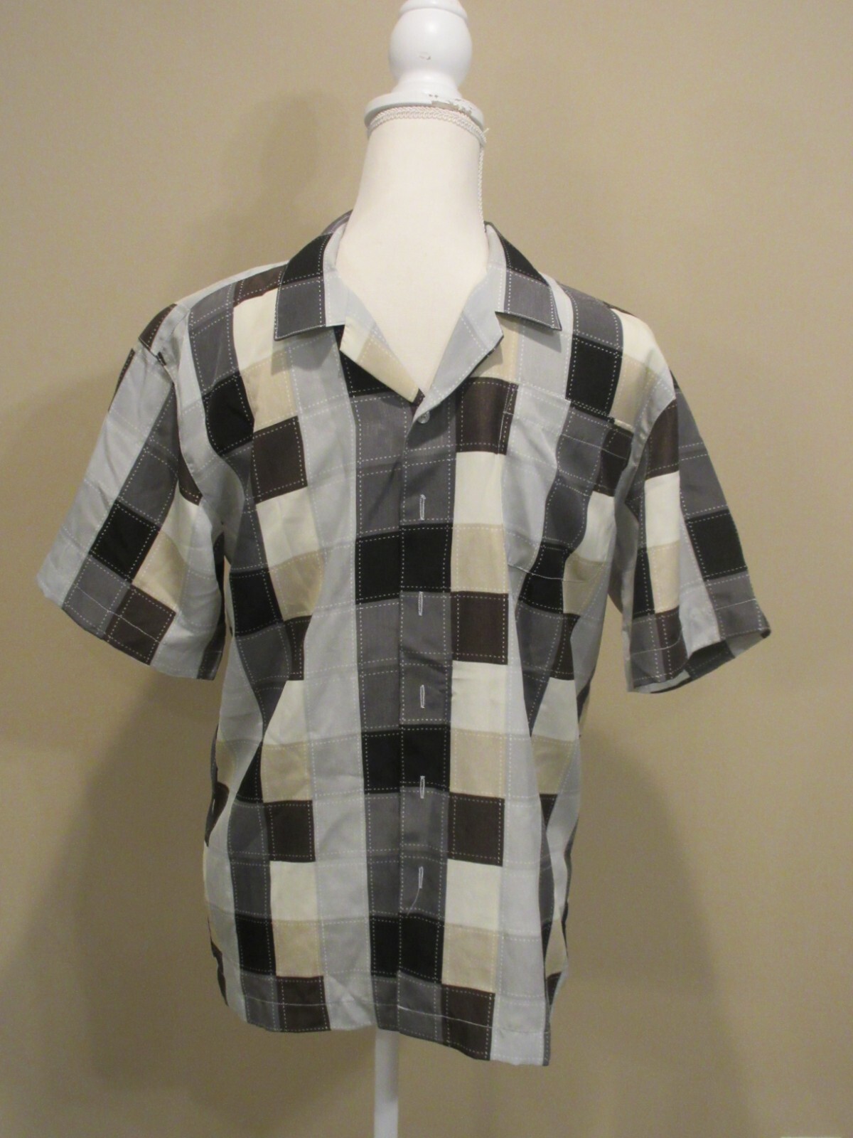 FUBU】CHECK SHIRTS BK