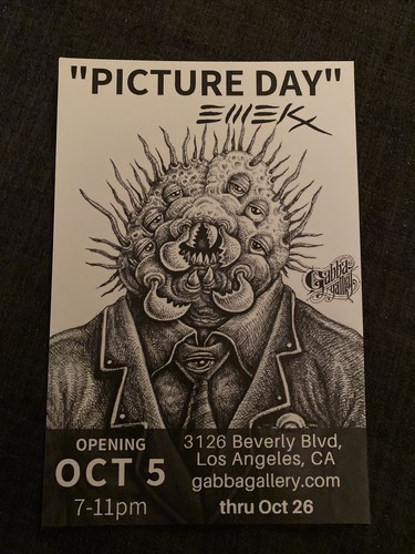 EMEK 2019 Gabba Gallery Show Card Handbill Unsigned Postcard