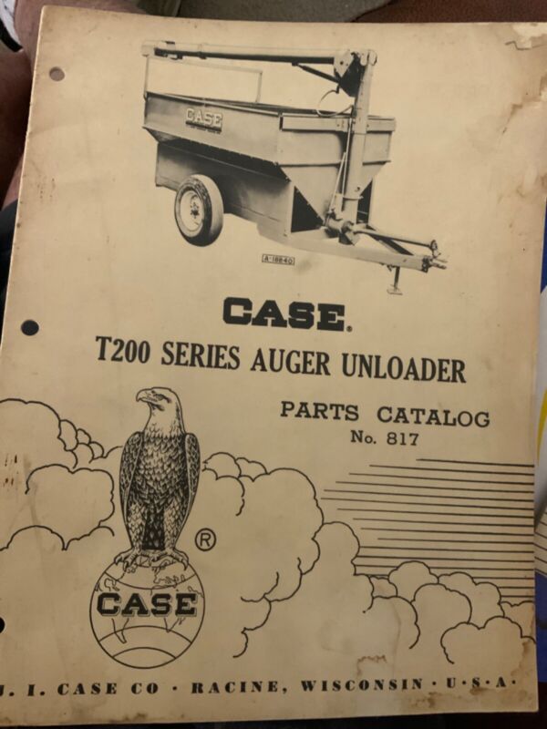 CASE Parts Catalog 817 ~T200 series , Auger Unloader 1960 21 pages